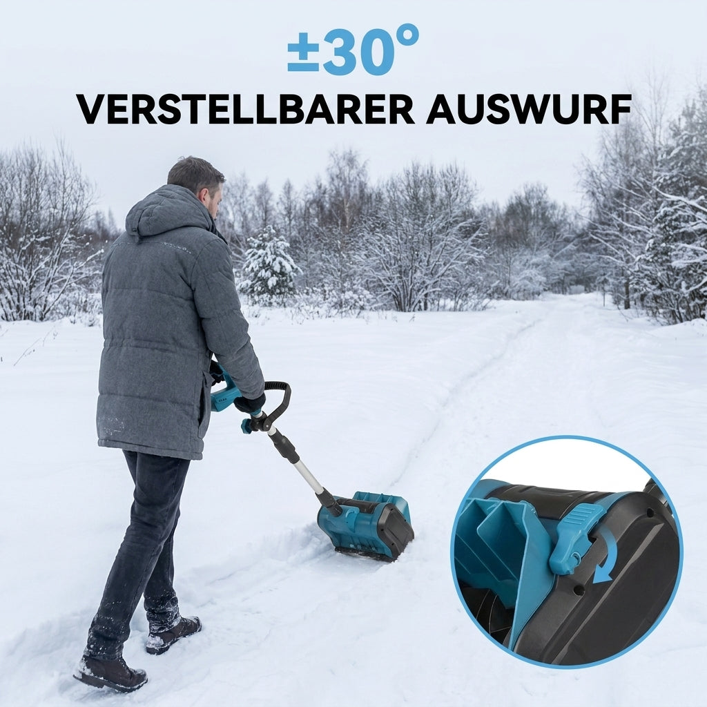Adjustable snow discharge direction